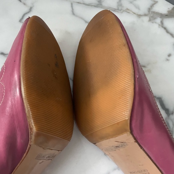 Marc Jacobs Peep Toe Raspberry Pumps Size 11 - Picture 6 of 10